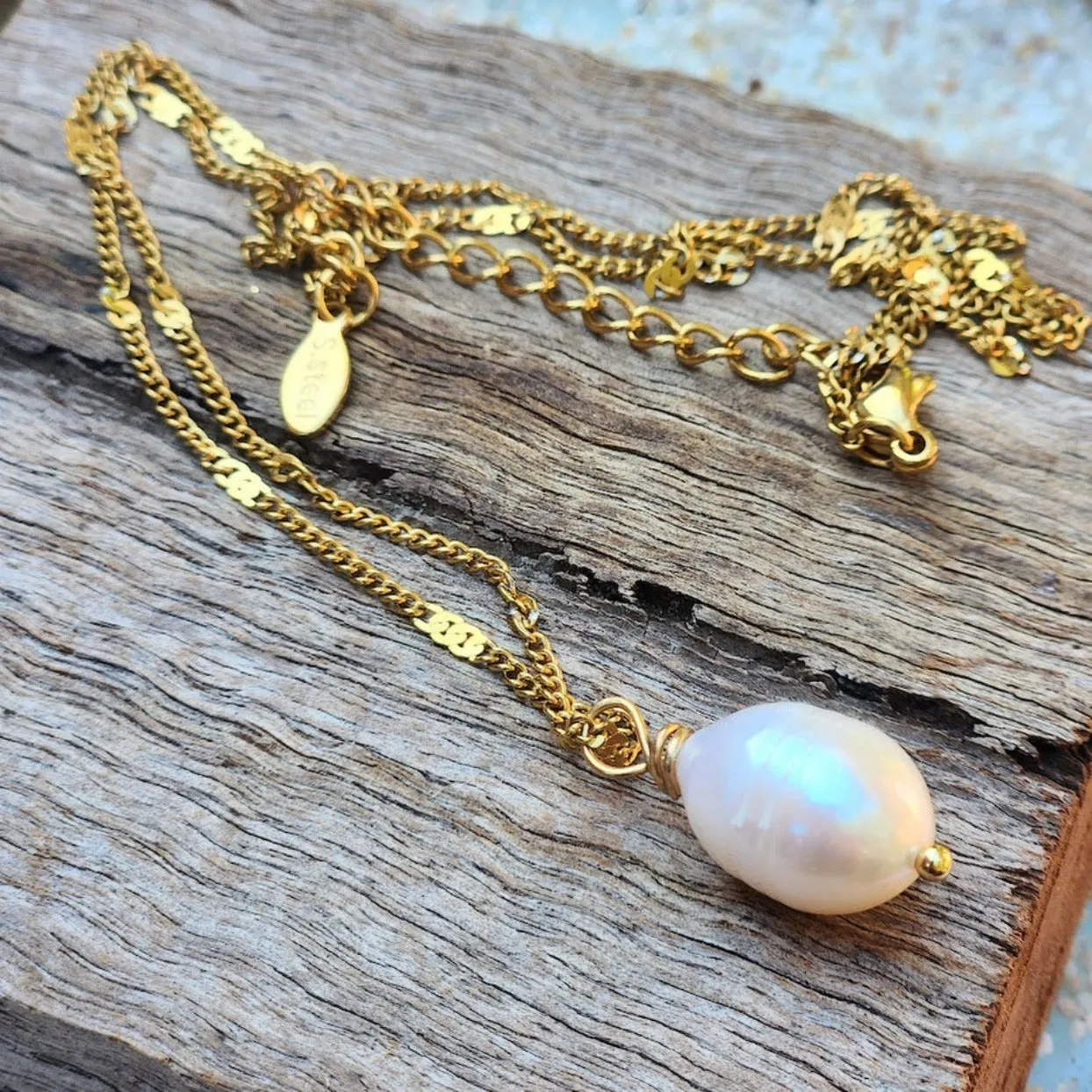 SWEET PEARL WATERPROOF 18K NECKLACE
