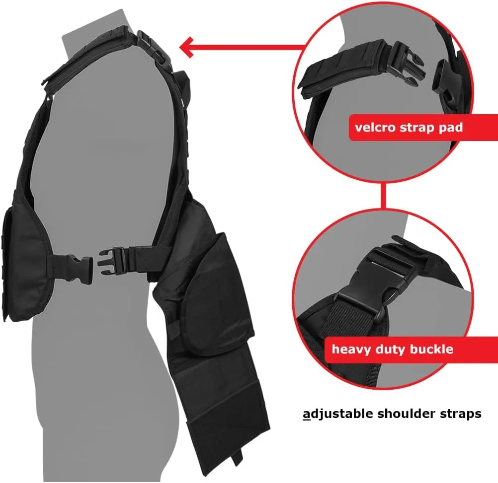 Tactical Padded Fully Adjustable Vest