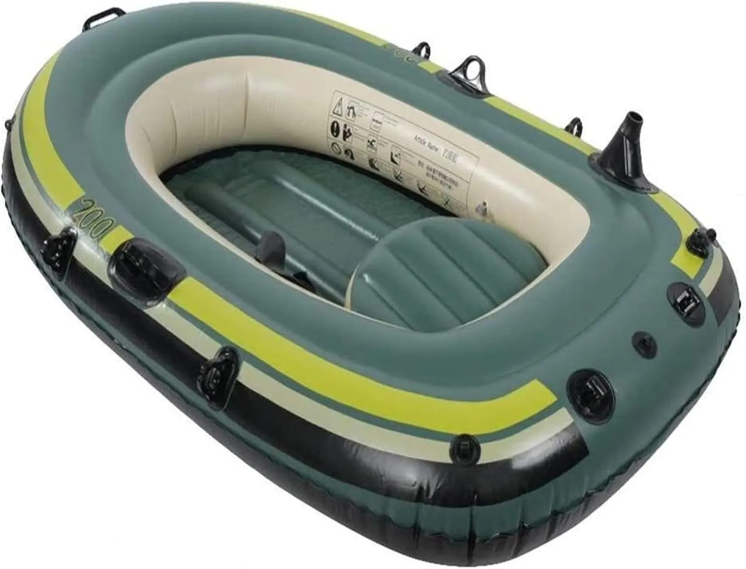 TEmkin Outdoor Kayak Adult Green Inflatable Kayak Plastic Boat Kayak Fishing Boat Inflatable Boat Outdoor Rubber Boat