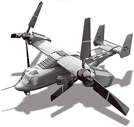 US Marines Osprey V-22 Building Blocks Toy Helicopter Plane