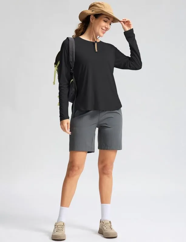 Women's Sun Shirts UPF 50  Long Sleeve UV Protection Shirt Lightweight Quick Dry Workout Hiking Tops for Women