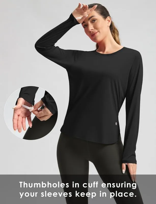 Women's Sun Shirts UPF 50  Long Sleeve UV Protection Shirt Lightweight Quick Dry Workout Hiking Tops for Women