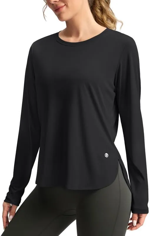 Women's Sun Shirts UPF 50  Long Sleeve UV Protection Shirt Lightweight Quick Dry Workout Hiking Tops for Women