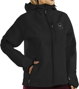 Wulibike Rain Jackets Women Waterproof Softshell Cycling Fleece Windbreaker Cold Weather Running Jacket Hooded Hiking Coat