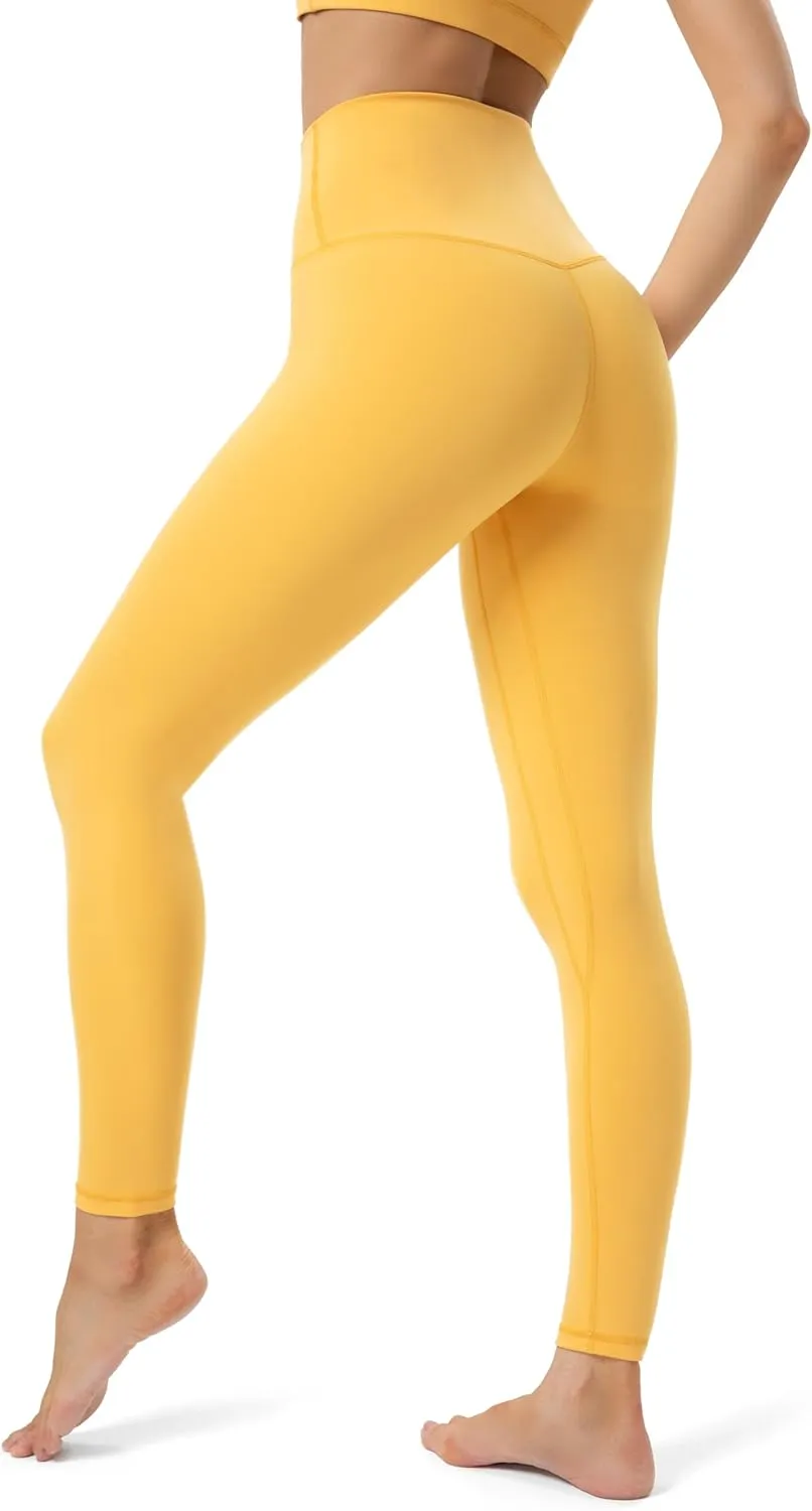 YUNOGA Women's Ultra Soft High Waisted Seamless Leggings Tummy Control Yoga Pants